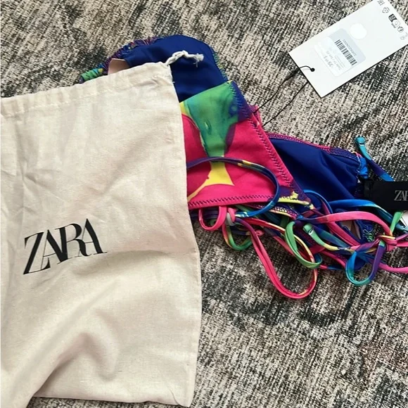 Zara Floral String Bikini - Picture 5 of 5